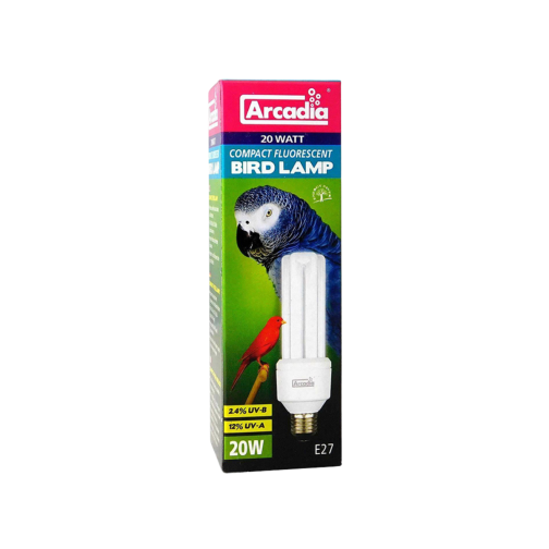 Arcadia - Oiseau Lampe Compact - 20W E27 - Vogellampe Éclairage Lumière