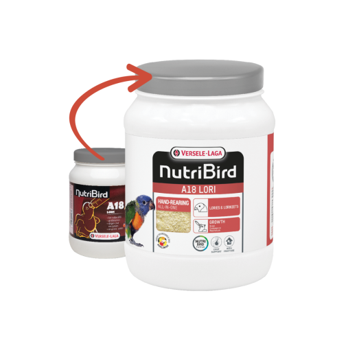 Nutribird A18 Lori 800gr - Aliment d'Élevage à la Main pour Oisillons