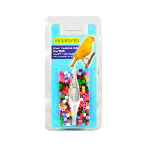 100 BAGUES plastique couleurs pour sexage oiseaux avec outil de montage 3.0MM